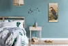Leinwand Uhr Küche Wohnzimmer Bild 30x60 Vögel Wild Tiere Produktbild-Vorschau 4