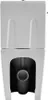 A white toilet with a cistern, viewed from the front. Produktbild-Vorschau
