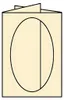 Coloretti PP Karten oval 5 Stück B6 creme Produktbild-Vorschau 3