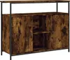 vidaXL Příborník kouřový dub 100x35x80 cm odvozený výrobek Náhled obrázku produktu 2