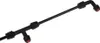 A black spray nozzle assembly with red tips, isolated on a white background. Produktbild-Vorschau