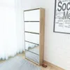 vidaXL Szafka na buty z 5 przegrodami lustro dąb Podgląd zdjęcia produktu 9