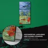 Küche Wohnzimmer Wand Leinwand Uhr 30x60 Malerei Wiese Produktbild-Vorschau 5