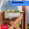 KADAX Balkontopf mit Untersatz "Frette", Balkonkasten mit Produktbild-Vorschau 3