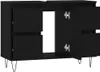 vidaXL Badschrank Schwarz 80x33x60 cm Holzwerkstoff Produktbild-Vorschau 5