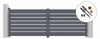 Flügeltor elektrisch 4m VOGEL H.140cm + Drehtorantrieb Produktbild-Vorschau 1