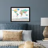 MuchoWow® MuchoWow® Gerahmtes Poster Weltkarte - Farben - Produktbild-Vorschau 4