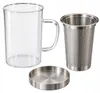 Glazen theepot met filter en deksel, 400 ml, gemaakt van Productafbeelding-voorbeeld 3