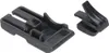 Two black plastic components of a cleaning tool, possibly for a vacuum cleaner, against a white background. Voir les images du produit