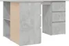 vidaXL Eckschreibtisch Betongrau 145x100x76 cm Produktbild-Vorschau 18
