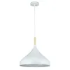 MasterLED lampa wisząca MIKO E27 biały & drewno | lampa Podgląd zdjęcia produktu 3