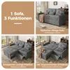 Merax 3-Sitzer Schlafsofa ausziehbar, 3-in-1 Sofabett aus Produktbild-Vorschau 12