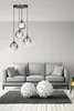 Lampadario Emibig 4xE14 40W COSMO 4 BL/GRAFITE PREMIUM Anteprima dell’immagine prodotto 12