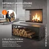Regál na drevo na krb ML-Design, vnútorné/vonkajšie Náhľad obrázku produktu 7