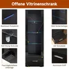 SONNI 55x35x172cm Vitrinenschrank mit LED beleuchtung und Produktbild-Vorschau 2