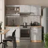 Küchenzeile Vicco R-Line Beton/Goldkraft Eiche 200 cm , AP Produktbild-Vorschau 4