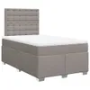 vidaXL Boxspringbett mit Matratze Taupe 120x190 cm Stoff Produktbild-Vorschau 3