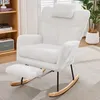 Poltrona a dondolo Merax Teddy, poltrona relax con Anteprima dell’immagine prodotto 5