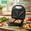 Sandwichmaker für 2 Sandwiches mit 750 Watt Leistung, Produktbild-Vorschau 5