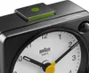 A close-up of a black Braun alarm clock with a white face. Anteprima dell’immagine prodotto