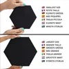 Belle Vous 4 Stk Sechseckige Leinwand Schwarz - 4 Produktbild-Vorschau 11