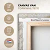 MuchoWow® - Leinwandbilder - Mandala - Blumen - Gold - Weiß Produktbild-Vorschau 3