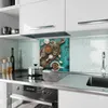 Küchenrückwand Spritzschutz Glas mit Motiv Küchenzutaten Produktbild-Vorschau 2