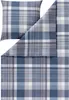 Estella Kuschel Flanell Bettwäsche 135x200 Ambros navy Karo Produktbild-Vorschau 2