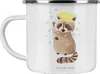 Mr. & Mrs. Panda Teetasse Waschbär - Weiß - Geschenk, Pott, Produktbild-Vorschau 1