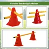Steckhürdenset 15- teilig 23 cm höhenverstellbar rot Produktbild-Vorschau 4