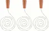 Three cork-shaped LED light strings coiled on a white background. Produktbild-Vorschau