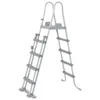 A gray pool ladder against a white background. Produktbild-Vorschau