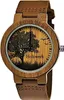Holzwerk FORST Damen & Herren Holz Uhr mit Leder Armband Produktbild-Vorschau 1