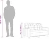 2-Sitzer-Sofa Creme 140 cm Stoff Produktbild-Vorschau 7