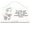 Mr. & Mrs. Panda Schild Fußballtrainer Herz DIN A6 - Weiß - Produktbild-Vorschau 3