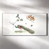 Dekor Leinwand Uhr Wandbilder 60x30 Zeichnung Tier Vogel Produktbild-Vorschau 2