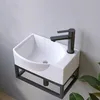 AQUABATOS Hängewaschbecken Keramik 40.5x28x12 cm, Produktbild-Vorschau 6