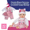 BABY born Kätzchen-Onesie inkl. Mütze für 43cm Puppen. Produktbild-Vorschau 5