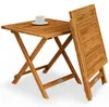 CASARIA® Tavolino Pieghevole 46x46x46cm in Legno Acacia Anteprima dell’immagine prodotto 1