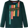 vidaXL Kinder-Langarmshirt Dunkelgrün 104 Produktbild-Vorschau 6