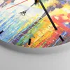 Wanduhr - Rund - Glasuhr - Park Straße Regen - 30x30cm - Produktbild-Vorschau 5