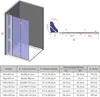 Duschabtrennung faltbar Dusche  Walkin Duschwand Glas Produktbild-Vorschau 5