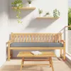 vidaXL Palettenkissen Grau 180 x 40 x 8 cm Oxford-Stoff Produktbild-Vorschau 2