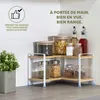 Étagère d'angle à épices Eluno, étagère d'angle de cuisine, Voir les images du produit 3