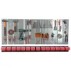 Paroi à outils 156x72 cm Système de stockage en métal avec Voir les images du produit 6