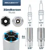 HASKYY 23 tlg Steckschlüssel Verlängerung Satz 1/4" 3/8" Produktbild-Vorschau 6