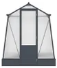 Westmann Aurora 68 Serre avec fondation Anthracite 2,5x2 m Voir les images du produit 2