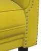 vidaXL 3-tlg. Sofagarnitur Gelb Samt Produktbild-Vorschau 6