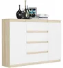 Komoda 140 cm zásuvky dveře skříňka FRAMIRE R-140-S4 mix Náhled obrázku produktu 3