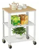 Relaxdays 4052025848217, 3 pół., Naturalne drewno, Biały, 4 Podgląd zdjęcia produktu 1